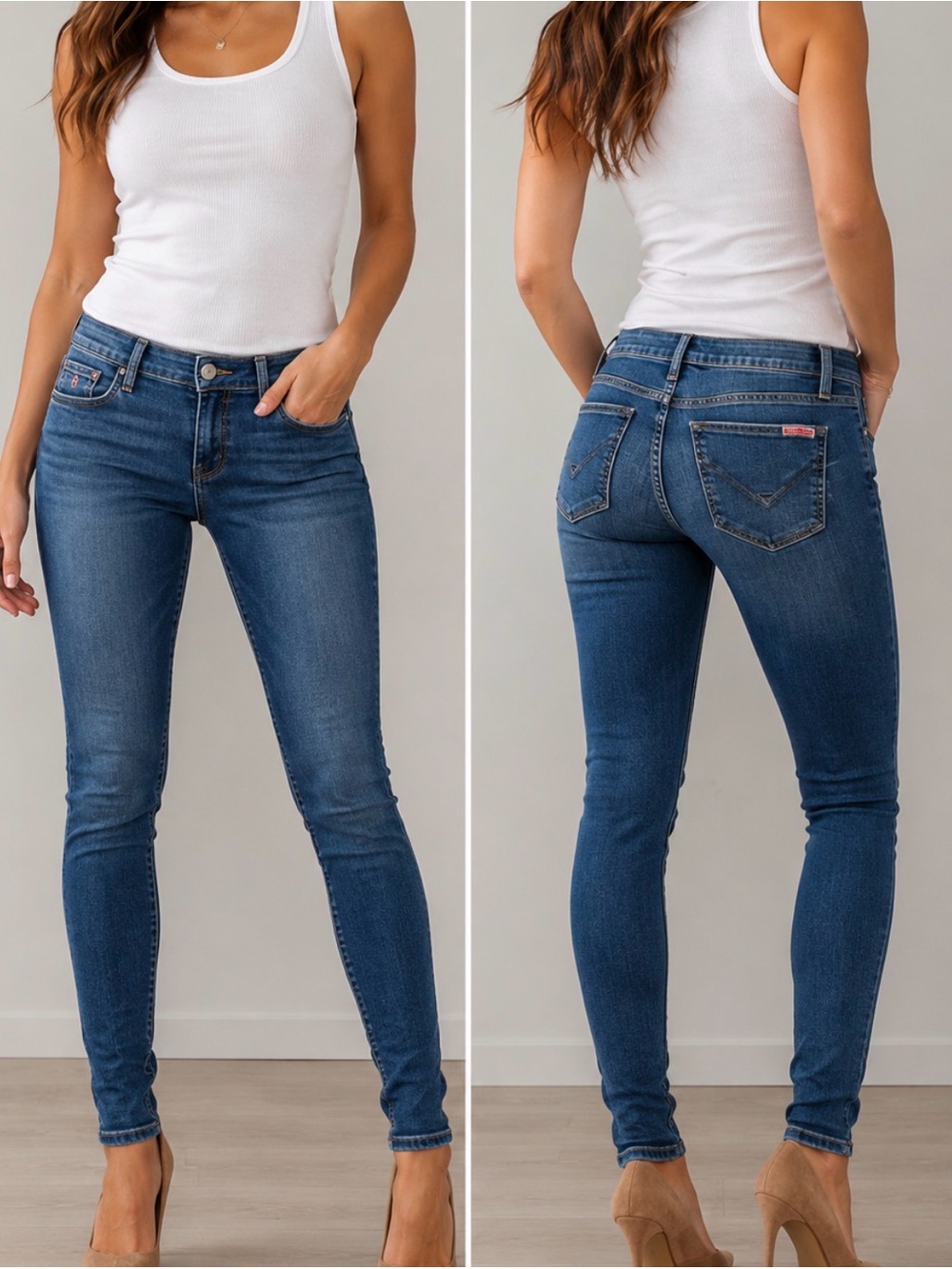 Hudson Jeans Women's Dark Blue Skinny Jeans